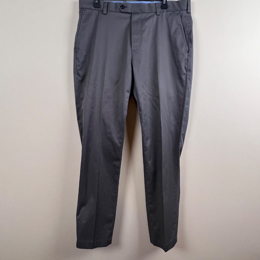 Brooks Brothers Light Weight Advantage Gray Chino Stretch Men’s Pants 35/32
